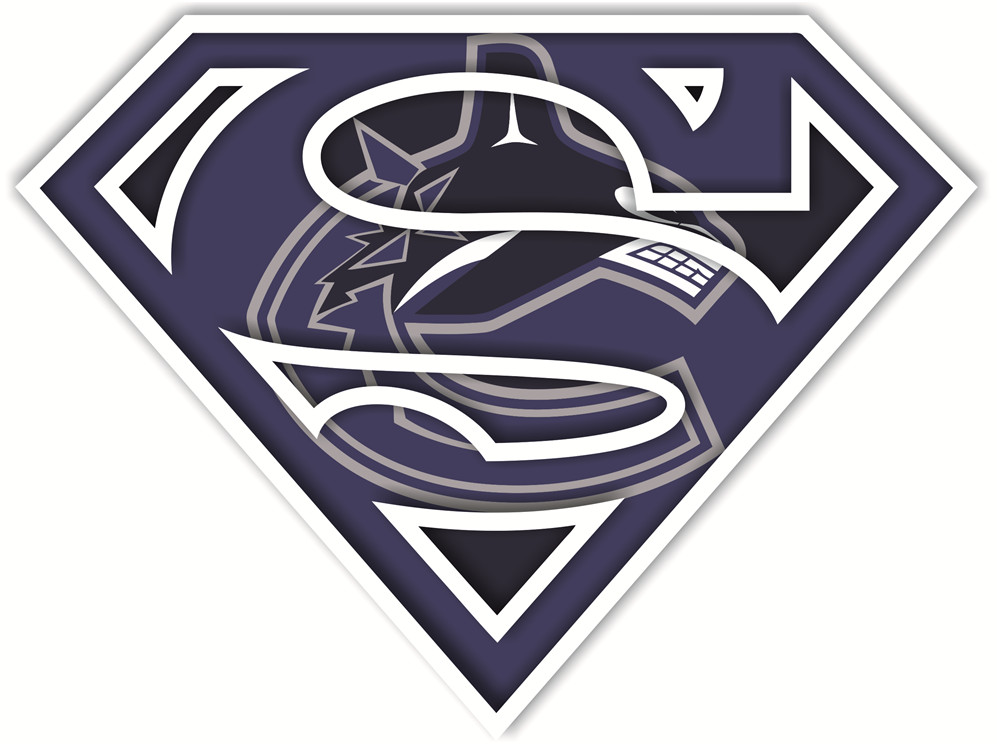 Vancouver Canucks superman logos iron on heat transfer